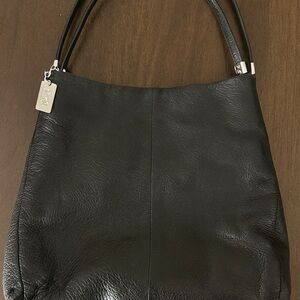 Coach Black Leather Shoulder Bag